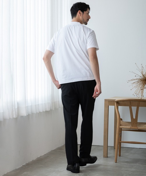 phiten（ファイテン）の「【phiten × BTZ TOKYO】軽量・通気 モックネック半袖Tシャツ（Tシャツ/カットソー・メンズ・チャコールグレー/ブラック/ホワイト・3L/S/M/LL/L）」の6枚目の写真