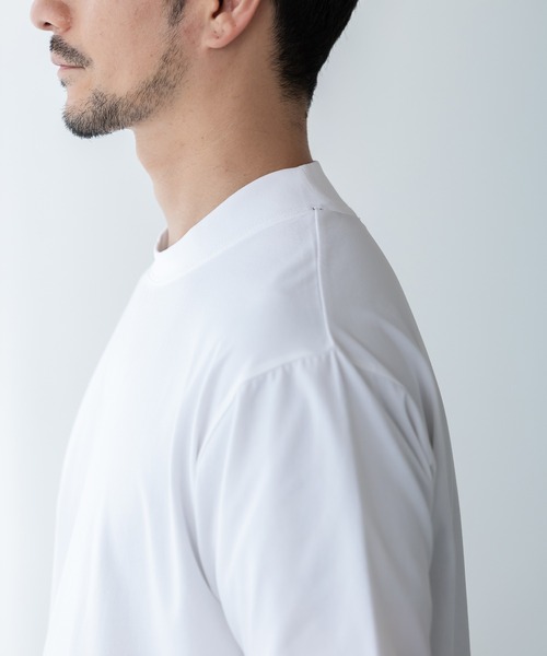 phiten（ファイテン）の「【phiten × BTZ TOKYO】軽量・通気 モックネック半袖Tシャツ（Tシャツ/カットソー・メンズ・チャコールグレー/ブラック/ホワイト・3L/S/M/LL/L）」の11枚目の写真
