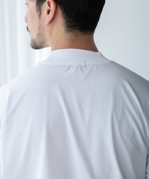 phiten（ファイテン）の「【phiten × BTZ TOKYO】軽量・通気 モックネック半袖Tシャツ（Tシャツ/カットソー・メンズ・チャコールグレー/ブラック/ホワイト・3L/S/M/LL/L）」の12枚目の写真