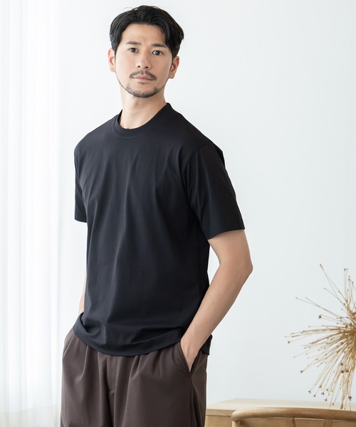 phiten（ファイテン）の「【phiten × BTZ TOKYO】軽量・通気 モックネック半袖Tシャツ（Tシャツ/カットソー・メンズ・チャコールグレー/ブラック/ホワイト・3L/S/M/LL/L）」の15枚目の写真