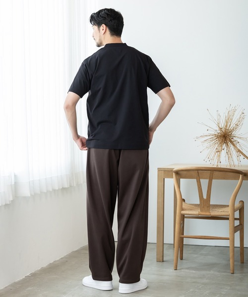 phiten（ファイテン）の「【phiten × BTZ TOKYO】軽量・通気 モックネック半袖Tシャツ（Tシャツ/カットソー・メンズ・チャコールグレー/ブラック/ホワイト・3L/S/M/LL/L）」の18枚目の写真