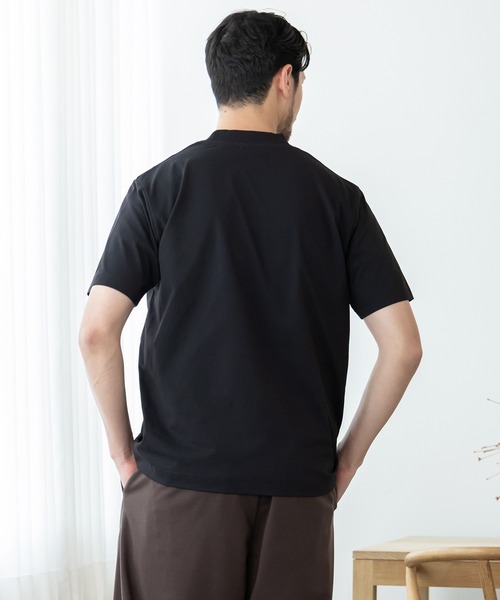 phiten（ファイテン）の「【phiten × BTZ TOKYO】軽量・通気 モックネック半袖Tシャツ（Tシャツ/カットソー・メンズ・チャコールグレー/ブラック/ホワイト・3L/S/M/LL/L）」の22枚目の写真