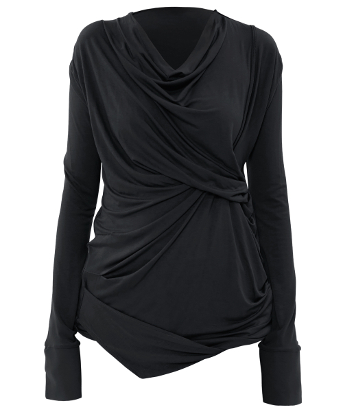 FLAREUP(フレアアップ)の「ミヤ ロングスリーブ (FL-195_Black)(Tシャツ/カットソー・レディース・ブラック・OS)」の6枚目の写真
