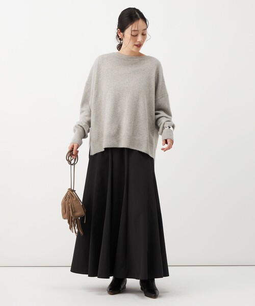 NOLLEY’S(ノーリーズ)の「《UVカット、速乾性、接触冷感》ウォッシャブルヴィンテージタフタマチ入りマキシスカート(スカート・レディース・ホワイト/ブラック・1/2)」の17枚目の写真