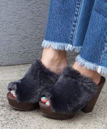 laboratory work | もこもこファーサボ(その他シューズ)