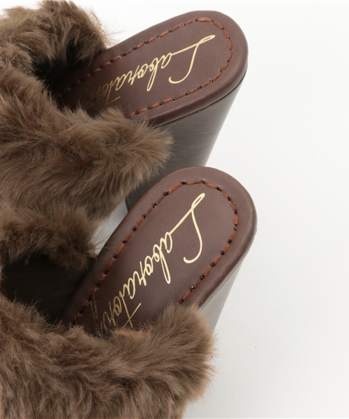 laboratory work(ラボラトリーワーク)の「もこもこファーサボ(その他シューズ・レディース・ブルー/チャコール/モカ・LARGE/MEDIUM)」の9枚目の写真