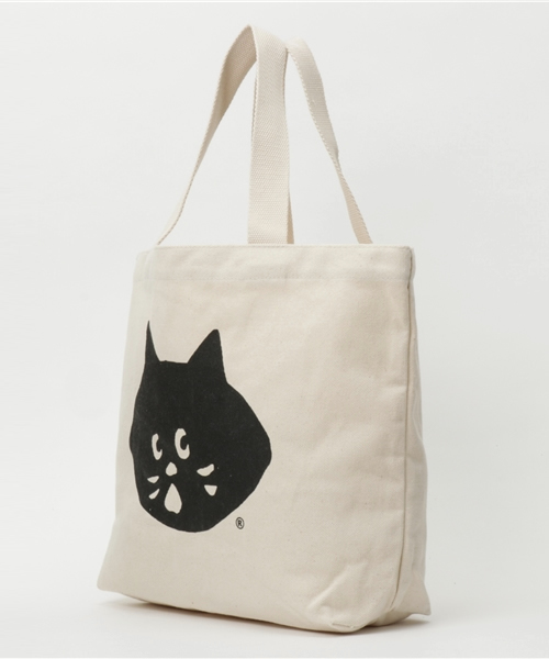 にゃー（ニャー）の「S にゃーバッグ（トートバッグ・レディース・オフホワイト・フリー）」の4枚目の写真
