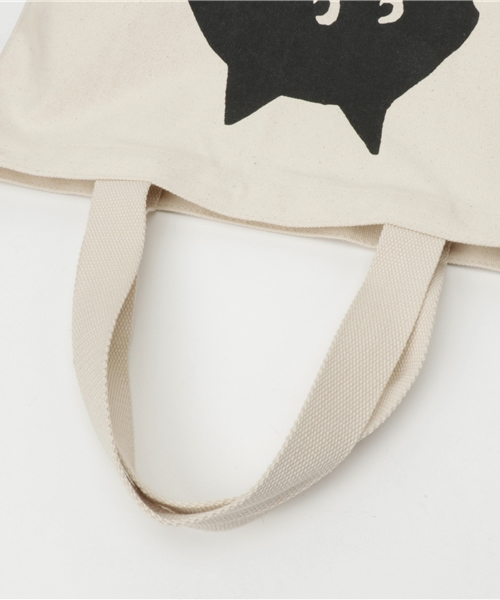 にゃー（ニャー）の「S にゃーバッグ（トートバッグ・レディース・オフホワイト・フリー）」の7枚目の写真