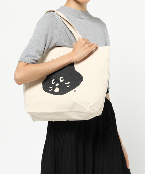 にゃー（ニャー）の「S にゃーバッグ（トートバッグ・レディース・オフホワイト・フリー）」の3枚目の写真