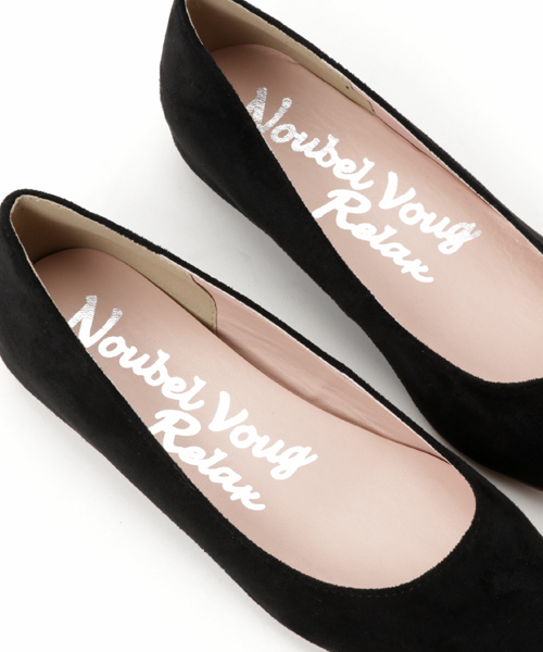 Noubel Voug Relax(ヌーベルヴォーグリラックス)の「Noubel Voug Relax(ヌーベル ヴォーグ リラックス)/ポインテッドトゥ フラットパンプス(パンプス・レディース・ブラック/マスタード/グリーン/ブルー/グレー/ベージュ/オレンジ・LL/L/M/S)」の9枚目の写真