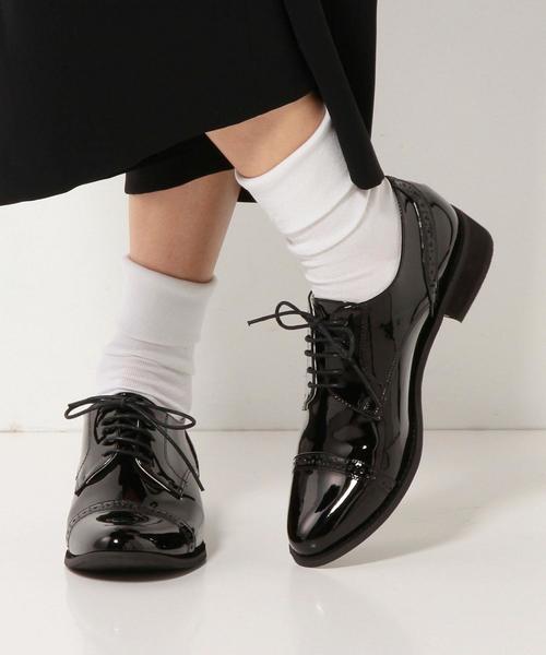 Boisson Chocolat（ボワソンショコラ）の「BBC ｽﾄﾚｰﾄﾁｯﾌﾟﾚｰｽｱｯﾌﾟ30（ドレスシューズ・レディース・ブラック/その他1・23.5cm/24.5cm/22cm/23cm/24cm/22.5cm/25cm/25.5cm）」の11枚目の写真