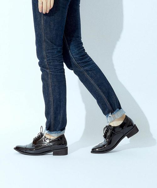 Boisson Chocolat（ボワソンショコラ）の「BBC ｽﾄﾚｰﾄﾁｯﾌﾟﾚｰｽｱｯﾌﾟ30（ドレスシューズ・レディース・ブラック/その他1・23.5cm/24.5cm/22cm/23cm/24cm/22.5cm/25cm/25.5cm）」の12枚目の写真