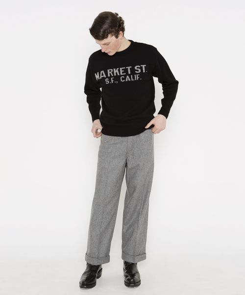 BEN DAVIS(ベンデイビス)の「BEN DAVIS MARKET STREET ORIGINAL CHINO / FLANNEL -made in japan-(チノパンツ・メンズ・ヘザーグレー/ネイビー・30 inch/34inch/32inch/26inch/27inch)」の2枚目の写真