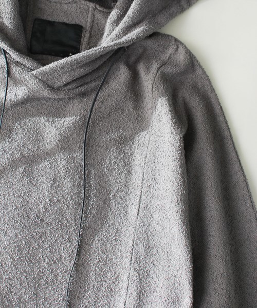 OURET（オーレット）の「C/N BOUCLE CREPE STITCH DOLMAN SLEEVE HOOD PULLOVER（パーカー・メンズ・ホワイト系その他/グレー/ブラック・1/2/3）」の21枚目の写真