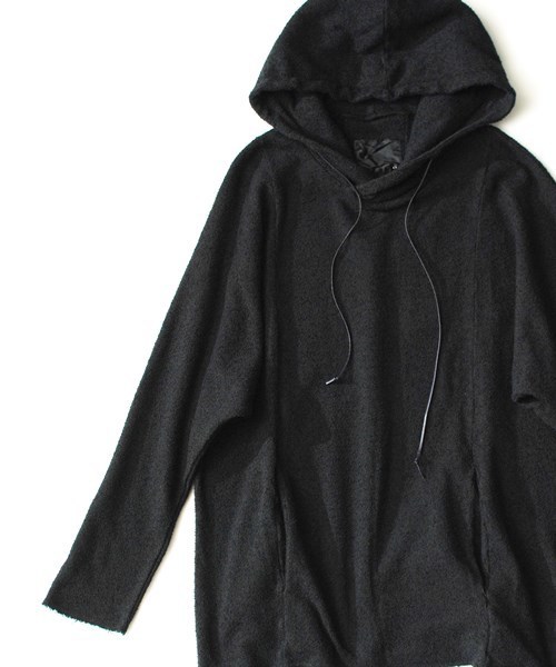 OURET（オーレット）の「C/N BOUCLE CREPE STITCH DOLMAN SLEEVE HOOD PULLOVER（パーカー・メンズ・ホワイト系その他/グレー/ブラック・1/2/3）」の17枚目の写真