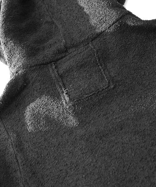 OURET（オーレット）の「C/N BOUCLE CREPE STITCH DOLMAN SLEEVE HOOD PULLOVER（パーカー・メンズ・ホワイト系その他/グレー/ブラック・1/2/3）」の9枚目の写真
