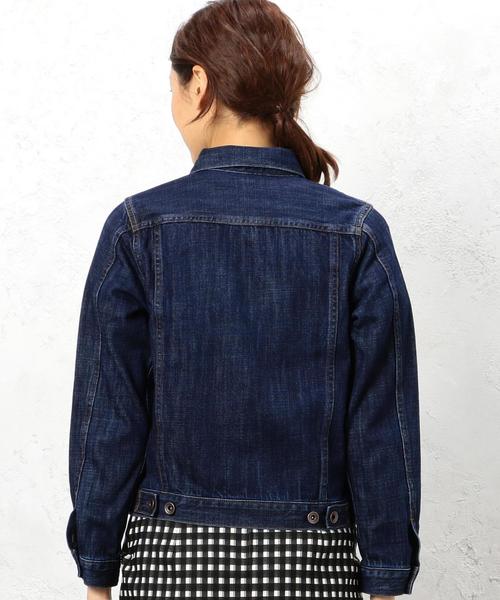 green label relaxing（グリーンレーベルリラクシング）の「GC 10oz ソフトDNM Gジャン 3RD ◆（デニムジャケット・レディース・ライトブルー/コバルトブルー・38/40/36）」の16枚目の写真