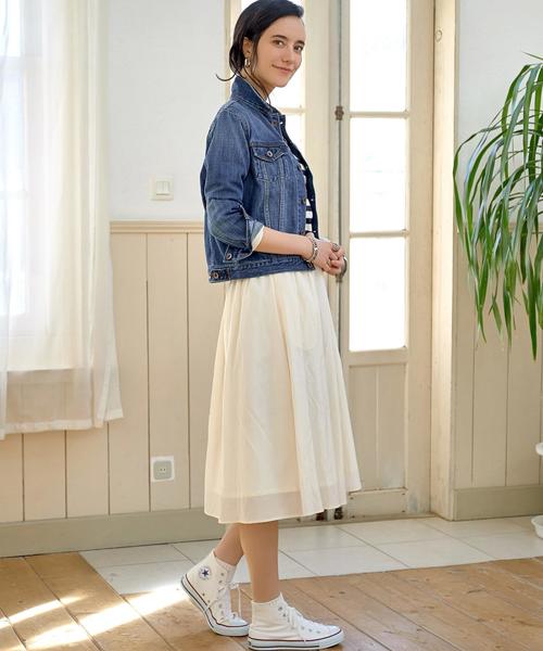 green label relaxing（グリーンレーベルリラクシング）の「GC 10oz ソフトDNM Gジャン 3RD ◆（デニムジャケット・レディース・ライトブルー/コバルトブルー・38/40/36）」の6枚目の写真