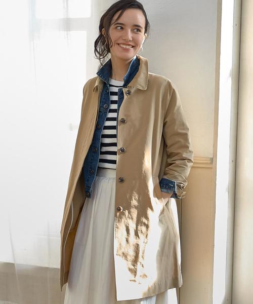 green label relaxing（グリーンレーベルリラクシング）の「GC 10oz ソフトDNM Gジャン 3RD ◆（デニムジャケット・レディース・ライトブルー/コバルトブルー・38/40/36）」の8枚目の写真