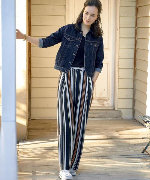 green label relaxing（グリーンレーベルリラクシング）の「GC 10oz ソフトDNM Gジャン 3RD ◆（デニムジャケット・レディース・ライトブルー/コバルトブルー・38/40/36）」の9枚目の写真