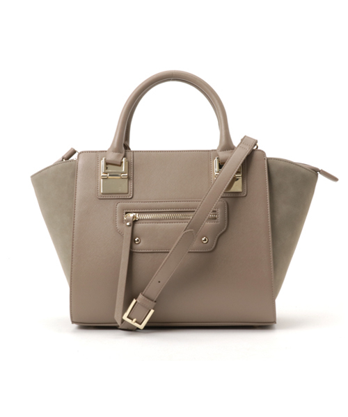 N.（N. Natural Beauty Basic）（エヌエヌナチュラルビューティーベーシック）の「【追加生産】メタルポイントショルダーバッグ（トートバッグ・レディース・ブラック/グレー系その他/ホワイト・ﾌﾘ-）」の4枚目の写真