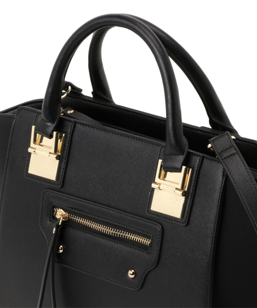 N.（N. Natural Beauty Basic）（エヌエヌナチュラルビューティーベーシック）の「【追加生産】メタルポイントショルダーバッグ（トートバッグ・レディース・ブラック/グレー系その他/ホワイト・ﾌﾘ-）」の14枚目の写真