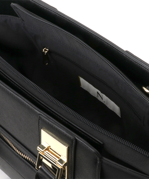 N.（N. Natural Beauty Basic）（エヌエヌナチュラルビューティーベーシック）の「【追加生産】メタルポイントショルダーバッグ（トートバッグ・レディース・ブラック/グレー系その他/ホワイト・ﾌﾘ-）」の16枚目の写真