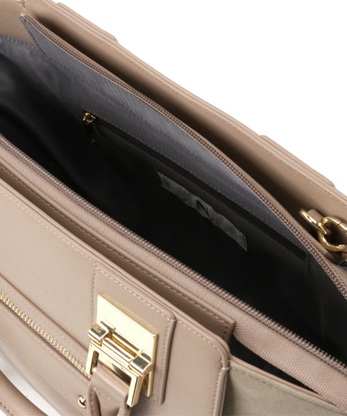 N.（N. Natural Beauty Basic）（エヌエヌナチュラルビューティーベーシック）の「【追加生産】メタルポイントショルダーバッグ（トートバッグ・レディース・ブラック/グレー系その他/ホワイト・ﾌﾘ-）」の18枚目の写真