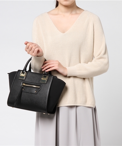 N.（N. Natural Beauty Basic）（エヌエヌナチュラルビューティーベーシック）の「【追加生産】メタルポイントショルダーバッグ（トートバッグ・レディース・ブラック/グレー系その他/ホワイト・ﾌﾘ-）」の19枚目の写真