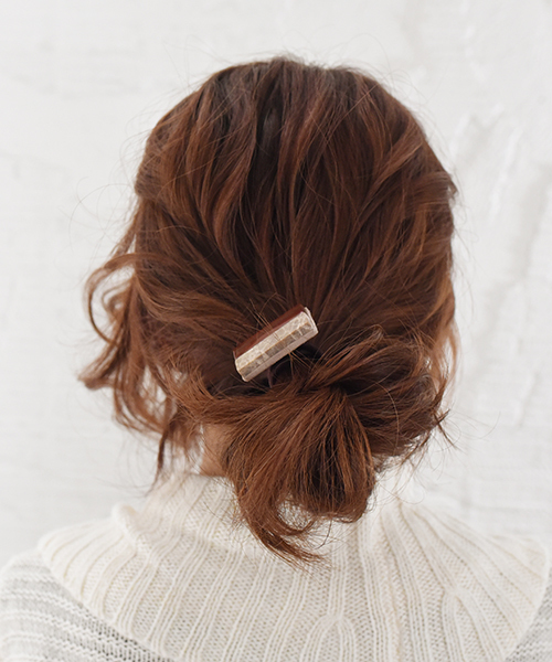ma chere Cosette?（マシェールコゼット）の「ダブルカラーキャンディポニーゴム（ヘアゴム・レディース・ホワイト/ライトブルー/ライトブラウン・FREE）」の6枚目の写真