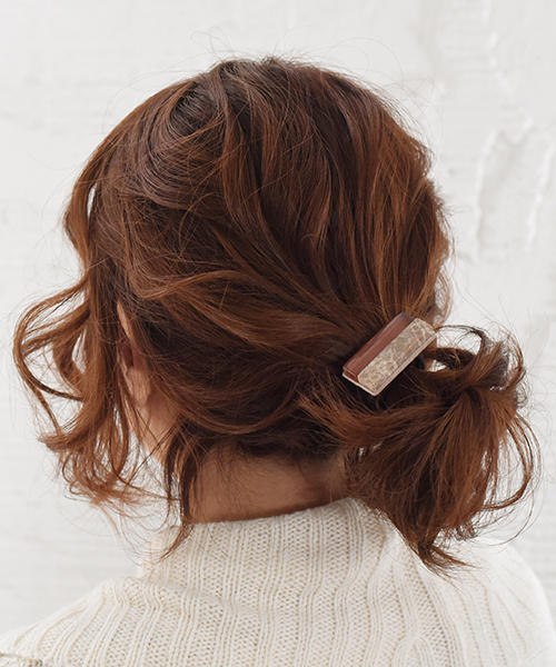 ma chere Cosette?（マシェールコゼット）の「ダブルカラーキャンディポニーゴム（ヘアゴム・レディース・ホワイト/ライトブルー/ライトブラウン・FREE）」の9枚目の写真