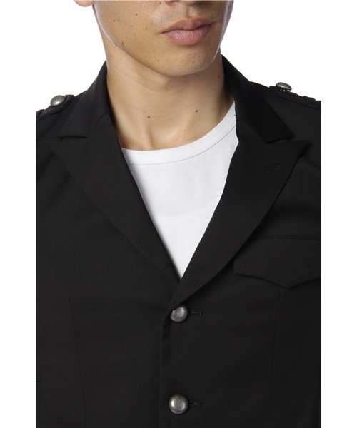 SHIPS JET BLUE（シップスジェットブルー）の「T/R SHORT ARMY JACKET（ミリタリージャケット・メンズ・ブラック/ネイビー・MEDIUM/SMALL/LARGE）」の9枚目の写真