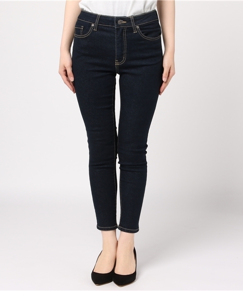 Honeys（ハニーズ）の「スリムデニムスキニーパンツ６４丈（デニムパンツ・レディース・ライトブルー/ワンウォッシュ・S/L/SS/LL/M）」の3枚目の写真