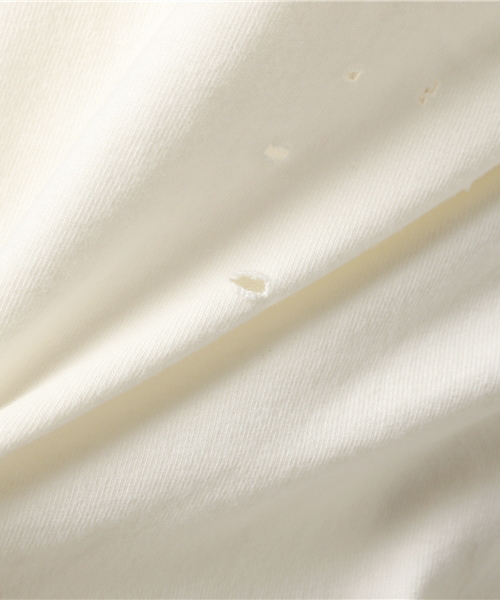 WEGO（ウィゴー）の「WEGO/ダメージ加工カットソー（Tシャツ/カットソー・メンズ・レッド/ホワイト/ターコイズブルー/ブラック・MEDIUM/LARGE）」の12枚目の写真