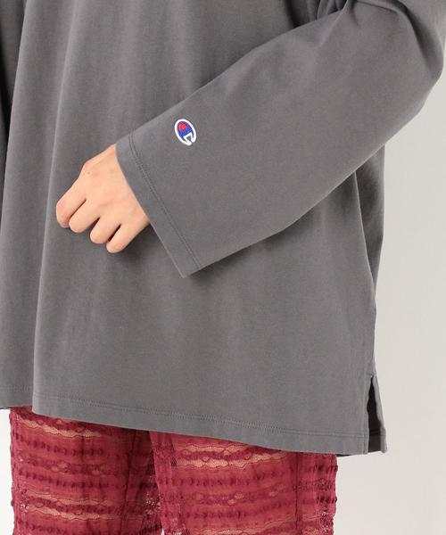 Another Edition(アナザーエディション)の「Champion SL LOGO T(Tシャツ/カットソー・レディース・ホワイト/ダークグレー・FREE)」の11枚目の写真