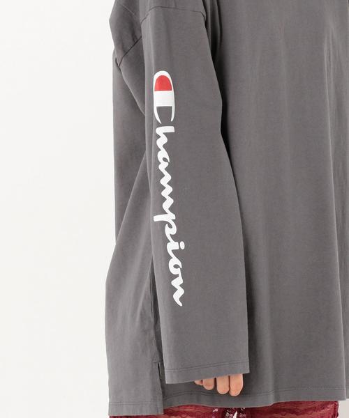 Another Edition(アナザーエディション)の「Champion SL LOGO T(Tシャツ/カットソー・レディース・ホワイト/ダークグレー・FREE)」の13枚目の写真