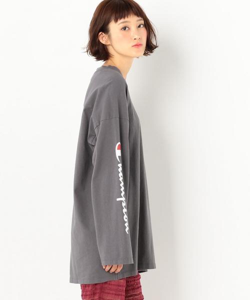 Another Edition(アナザーエディション)の「Champion SL LOGO T(Tシャツ/カットソー・レディース・ホワイト/ダークグレー・FREE)」の14枚目の写真