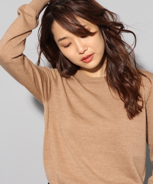 BLISS POINT（ブリスポイント）の「【S～XL展開】ウォッシャブルクルーネックプルオーバー/760463（ニット/セーター・レディース・カーキ/ベージュ/イエロー/ホワイト/ネイビー/ブラウン/ブルー/ピンク/ブラック/レッド/グリーン/その他8/グレー/チャコールグレー/ベージュ系その他/パープル系その他2/サックスブルー/ラベンダー・MEDIUM/SMALL/LARGE/X-LARGE）」の7枚目の写真