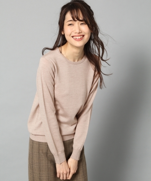 BLISS POINT（ブリスポイント）の「【S～XL展開】ウォッシャブルクルーネックプルオーバー/760463（ニット/セーター・レディース・カーキ/ベージュ/イエロー/ホワイト/ネイビー/ブラウン/ブルー/ピンク/ブラック/レッド/グリーン/その他8/グレー/チャコールグレー/ベージュ系その他/パープル系その他2/サックスブルー/ラベンダー・MEDIUM/SMALL/LARGE/X-LARGE）」の8枚目の写真