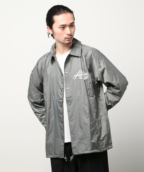ALDIES(アールディーズ)の「Cutout Coach Jacket / カットアウトコーチジャケット(ナイロンジャケット・メンズ・ブラック/グレー/カモフラージュ・LARGE/MEDIUM/SMALL/X-LARGE/X-SMALL)」の7枚目の写真