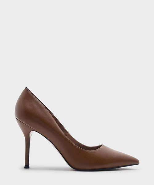 CHARLES & KEITH(チャールズ & キース)の「ベーシックポインテッドパンプス / BASIC POINTED PUMPS(パンプス・レディース・ブラック/ブラウン系その他/ライトベージュ・23cm/22.5cm/23.5cm/25.5cm/25cm/24.5cm)」の1枚目の写真