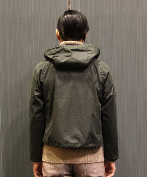 Barbour（バブアー）の「Barbour×I.G. BEAMS  / 別注 SPEY Jacket SL（ブルゾン・メンズ・セージグリーン/ブラック・34/36/38/40/42）」の4枚目の写真