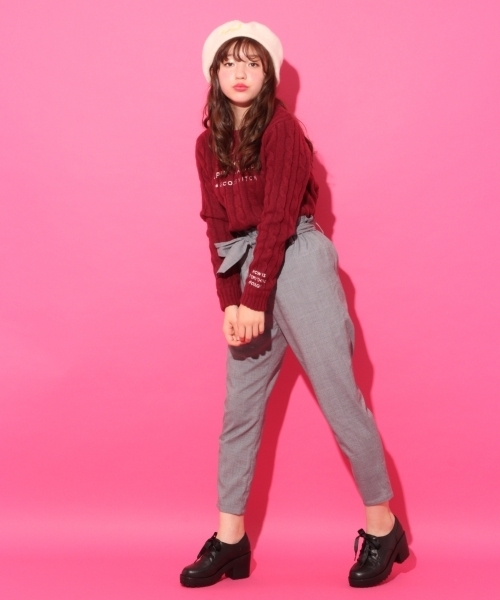 repipi armario（レピピ アルマリオ）の「ＡＩＲヤーン７Ｇケーブルニット（ニット/セーター・キッズ・ホワイト/イエロー/ネイビー/レッド/ライトパープル/ライトイエロー/ライトブルー・MEDIUM/SMALL/LARGE/X-SMALL）」の14枚目の写真