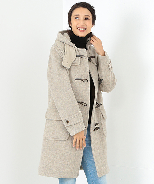 LONDON TRADITION(ロンドントラディション)の「LONDON Tradition / ウールダッフルコート(ダッフルコート・レディース・オフホワイト/ネイビー/キャメル/グレイッシュベージュ/オレンジ/ブラック・36/38)」の3枚目の写真