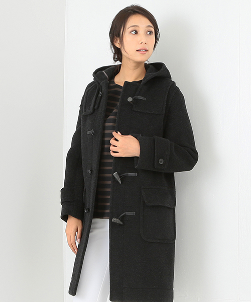 LONDON TRADITION(ロンドントラディション)の「LONDON Tradition / ウールダッフルコート(ダッフルコート・レディース・オフホワイト/ネイビー/キャメル/グレイッシュベージュ/オレンジ/ブラック・36/38)」の1枚目の写真