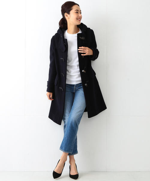 LONDON TRADITION(ロンドントラディション)の「LONDON Tradition / ウールダッフルコート(ダッフルコート・レディース・オフホワイト/ネイビー/キャメル/グレイッシュベージュ/オレンジ/ブラック・36/38)」の18枚目の写真