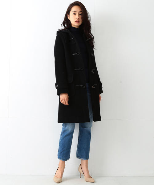 LONDON TRADITION(ロンドントラディション)の「LONDON Tradition / ウールダッフルコート(ダッフルコート・レディース・オフホワイト/ネイビー/キャメル/グレイッシュベージュ/オレンジ/ブラック・36/38)」の20枚目の写真