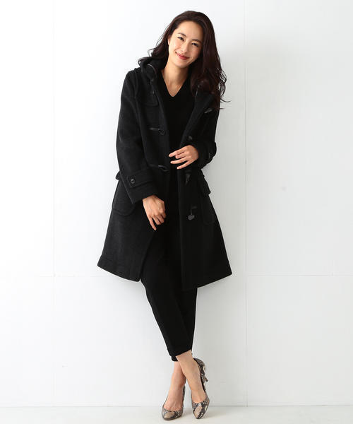 LONDON TRADITION(ロンドントラディション)の「LONDON Tradition / ウールダッフルコート(ダッフルコート・レディース・オフホワイト/ネイビー/キャメル/グレイッシュベージュ/オレンジ/ブラック・36/38)」の21枚目の写真