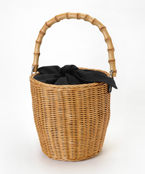 le.coeur blanc（ルクールブラン）の「【WEB限定PRICE】バンブーハンドルラタンバスケット（かごバッグ・レディース・ベージュ・FREE）」の9枚目の写真