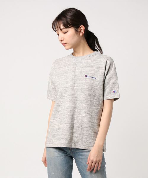Champion（チャンピオン）の「【Champion/チャンピオン】レディース アクティブスタイル Wrap-Air ショートスリーブシャツ（Tシャツ/カットソー・レディース・ネイビー/グレー/オフホワイト・LARGE/MEDIUM）」の3枚目の写真